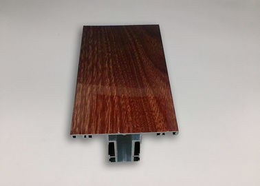 6063 T5 Wood Finish Aluminium Profiles Wood Grain Aluminium Windows GB/T 5237