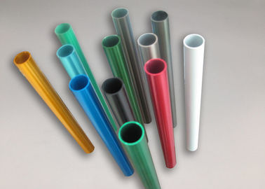 Customizable Powder Coating Circular Aluminum Extrusions ISO9001 Certification